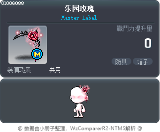 乐园玫瑰 Tooltip
