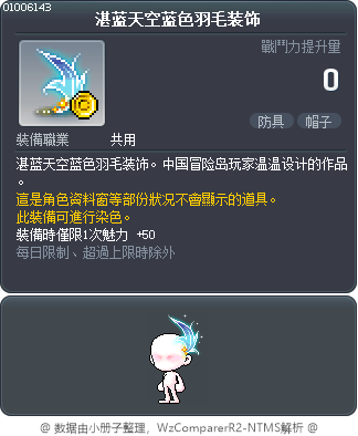 湛蓝天空蓝色羽毛装饰 Tooltip