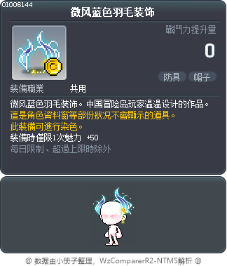 微风蓝色羽毛装饰 Tooltip