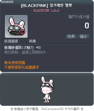 [BLACKPINK] 핑크래빗 헬멧 Tooltip