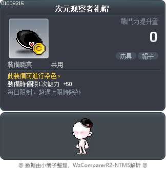 次元观察者礼帽 Tooltip