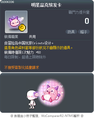 明星品克缤发卡 Tooltip
