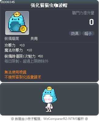 强化猫猫虫咖波帽 Tooltip