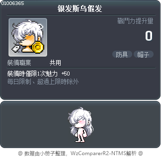 银发斯乌假发 Tooltip