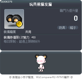 玩具熊猫发箍 Tooltip