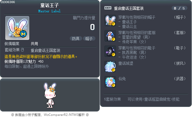 童话王子 Tooltip