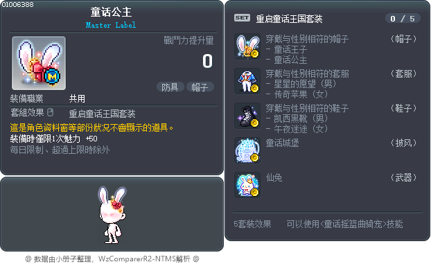 童话公主 Tooltip