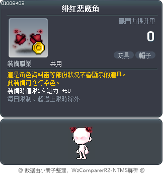 绯红恶魔角 Tooltip