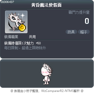 黄昏魔法使假面 Tooltip