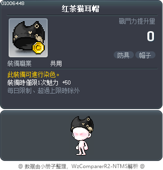 红茶猫耳帽 Tooltip