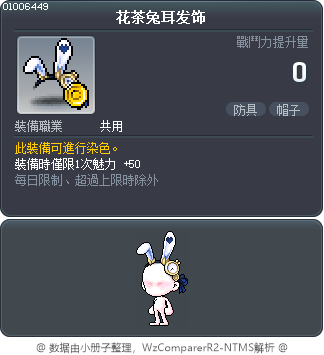 花茶兔耳发饰 Tooltip