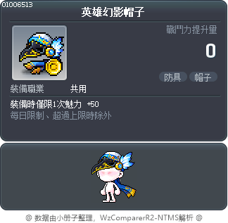 英雄幻影帽子 Tooltip