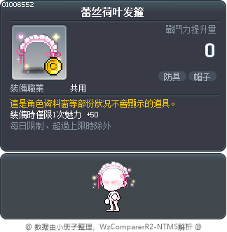 蕾丝荷叶发箍 Tooltip