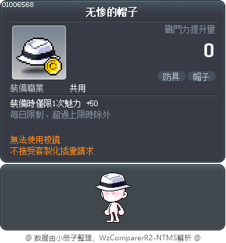 无惨的帽子 Tooltip