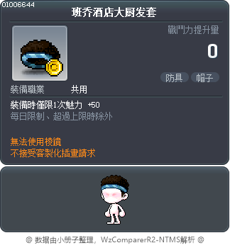 班乔酒店大厨发套 Tooltip