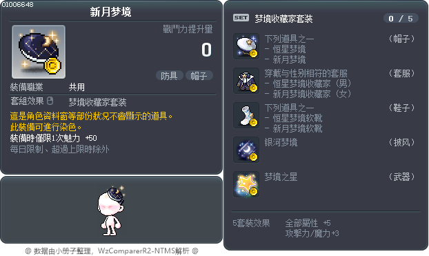 新月梦境 Tooltip