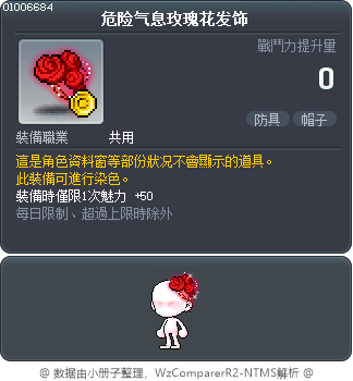 危险气息玫瑰花发饰 Tooltip