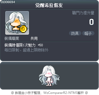 觉醒希拉假发 Tooltip