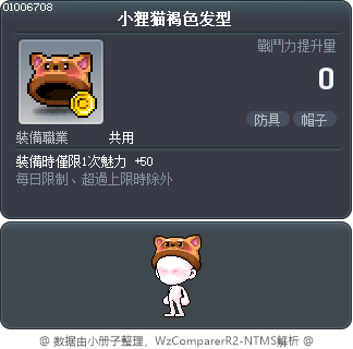小狸猫褐色发型 Tooltip