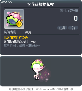 含苞待放樱花帽 Tooltip