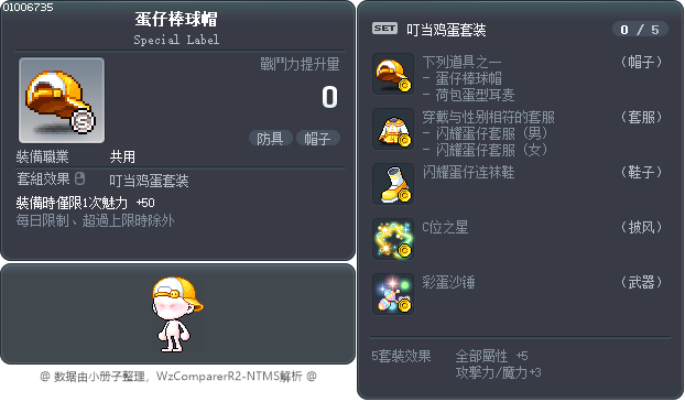 蛋仔棒球帽 Tooltip