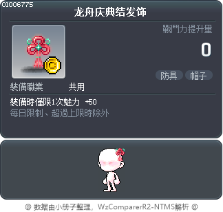 龙舟庆典结发饰 Tooltip