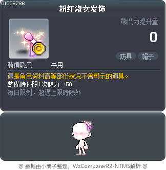 粉红淑女发饰 Tooltip
