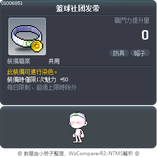 篮球社团发带 Tooltip