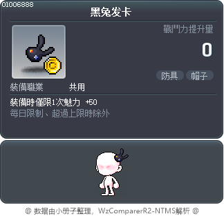 黑兔发卡 Tooltip
