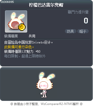 柠檬巴达雷尔兜帽 Tooltip