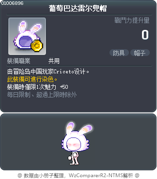 葡萄巴达雷尔兜帽 Tooltip