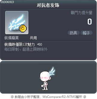 对抗者发饰 Tooltip