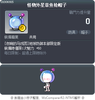 怪物外星章鱼枪帽子 Tooltip