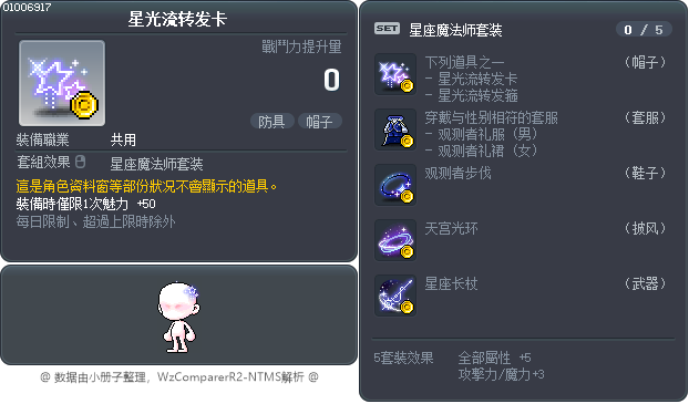 星光流转发卡 Tooltip