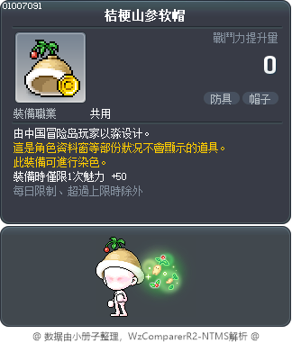 桔梗山参软帽 Tooltip