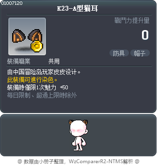 K23-A型猫耳 Tooltip