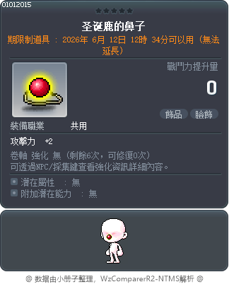 圣诞鹿的鼻子 Tooltip