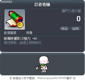 忍者卷轴 Tooltip