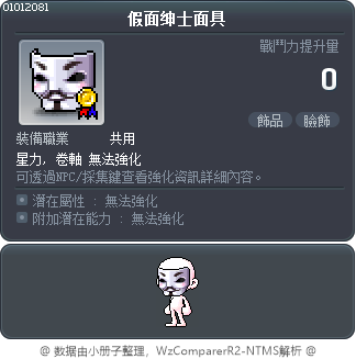 假面绅士面具 Tooltip
