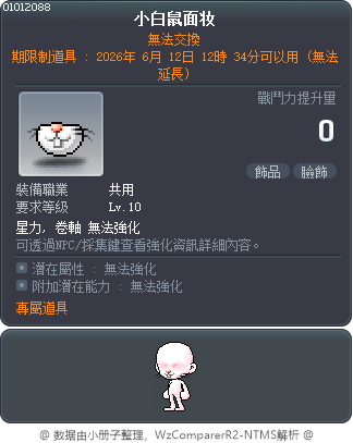 White Mouse Kit Tooltip