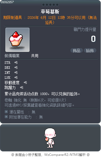 草莓幕斯 Tooltip