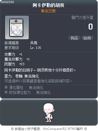 阿卡伊勒的胡须 Tooltip