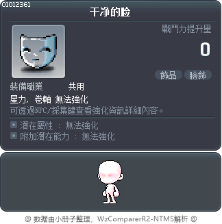 干净的脸 Tooltip