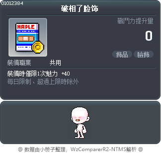 破相了脸饰 Tooltip
