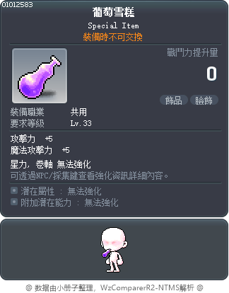 葡萄雪糕 Tooltip
