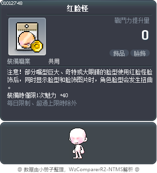 红脸怪 Tooltip