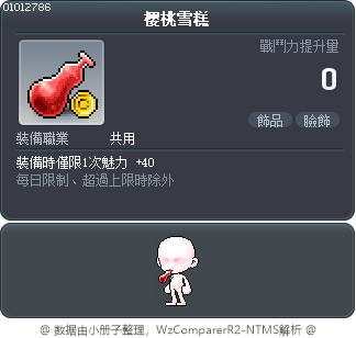 樱桃雪糕 Tooltip