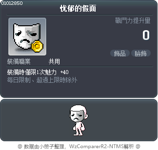 忧郁的假面 Tooltip