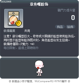 章鱼嘴脸饰 Tooltip