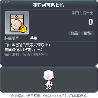 亚亚创可贴脸饰 Tooltip